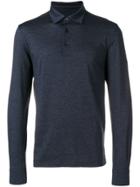 Ermenegildo Zegna Longsleeved Polo Shirt - Blue