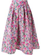 Dresscamp Floral A-line Skirt, Women's, Size: 38, Pink/purple, Polyester