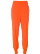 Stella Mccartney 'julia' Trousers, Women's, Size: 50, Yellow/orange, Viscose/acetate/spandex/elastane/cotton