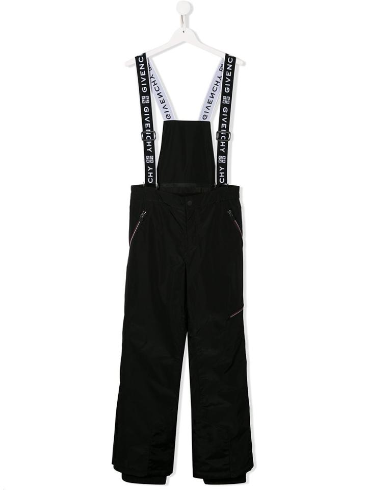 Givenchy Kids Teen Logo Print Jumpsuit - Black