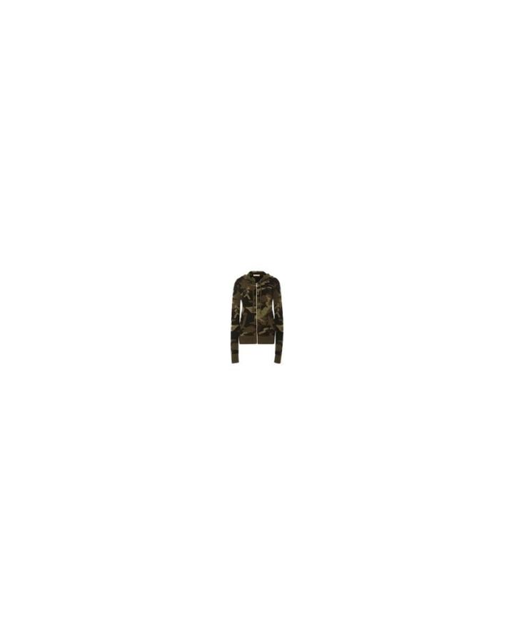 Michael Michael Kors Michael Kors - Camo Cashmere Zip Up Hoodie -