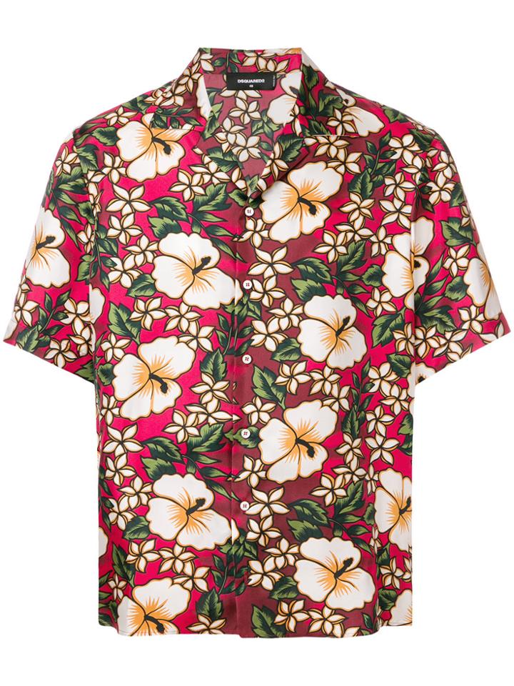 Dsquared2 Hawaiian Floral Print Shirt