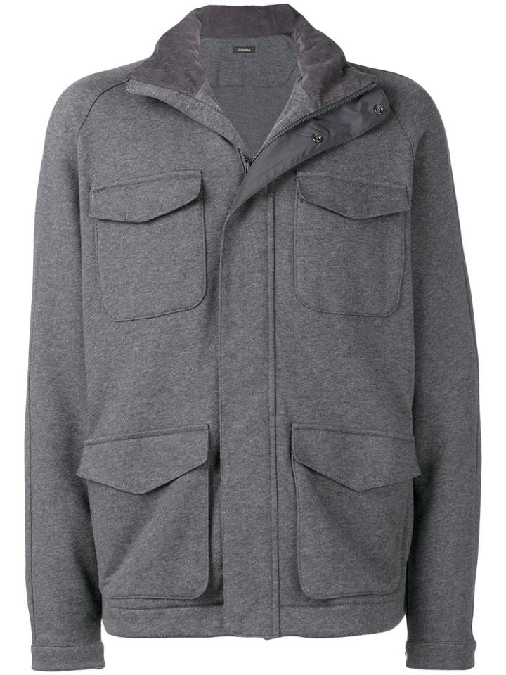 Z Zegna Multi-pocket Jacket - Grey