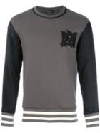 Alexander Mcqueen Embroidered Signature Sweatshirt, Men's, Size: Small, Grey, Cotton