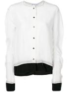Rejina Pyo Contrast Stitching Shirt - White