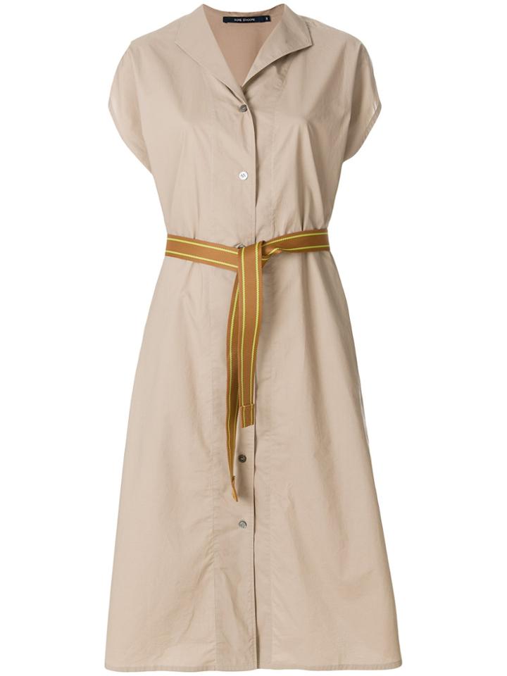 Sofie D'hoore Belted Shirt Dress - Nude & Neutrals