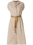 Sofie D'hoore Belted Shirt Dress - Nude & Neutrals