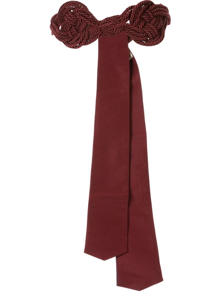 Johanna Ortiz Knitted Belt - Red
