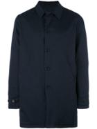 Aspesi Single Breasted Coat, Men's, Size: Medium, Blue, Cotton/polyamide