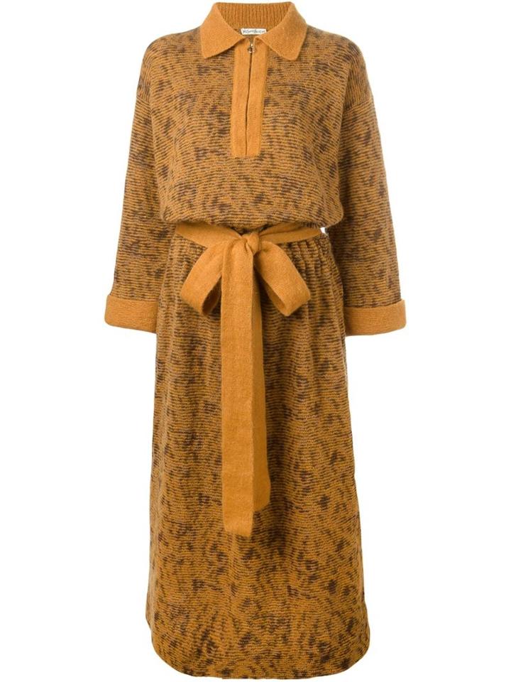 Yves Saint Laurent Vintage Belted Sweater Dress