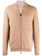 Ermenegildo Zegna Reversible Zip Cardigan - Neutrals