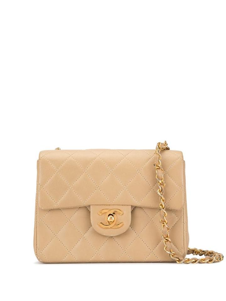 Chanel Pre-owned Classic Flap Mini Chain Bag - Brown