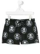 Philipp Plein Kids Skull Print Swim Shorts, Boy's, Size: 8 Yrs, Black