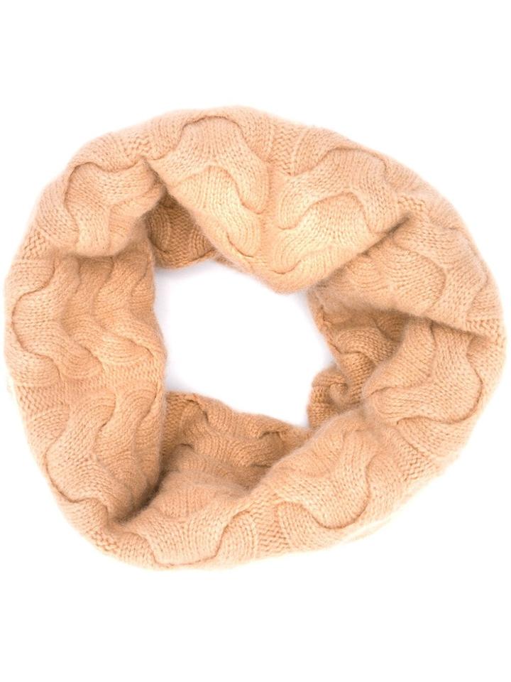 N.peal Cable Knit Snood - Neutrals