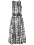 Diane Von Furstenberg - Belted Plaid Dress - Women - Silk/viscose/wool - 8, Black, Silk/viscose/wool