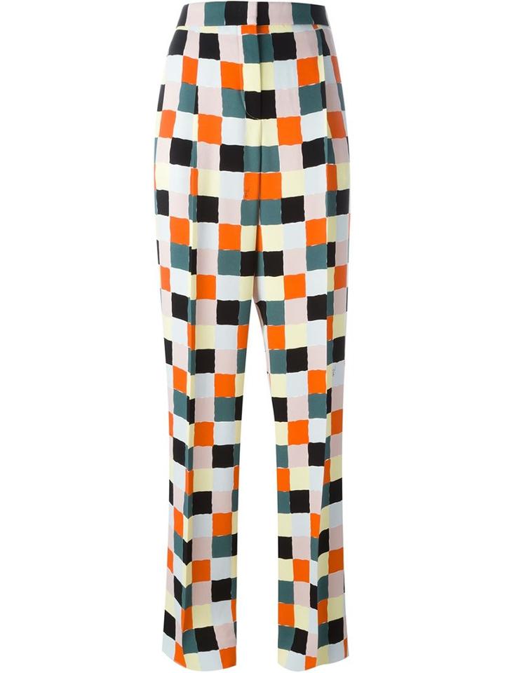 Emilio Pucci Checked Trousers