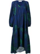 Borgo De Nor - Matilde Printed Asymmetric Dress - Women - Polyester - 12, Blue, Polyester