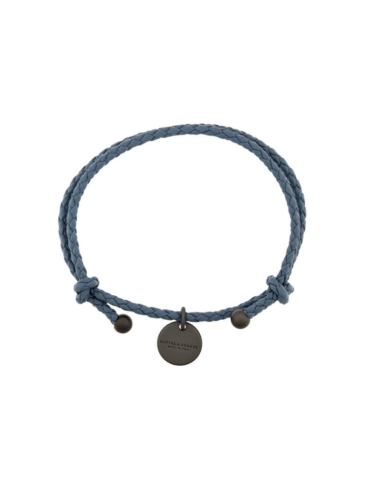 Bottega Veneta Intrecciato Pendant Bracelet - Blue
