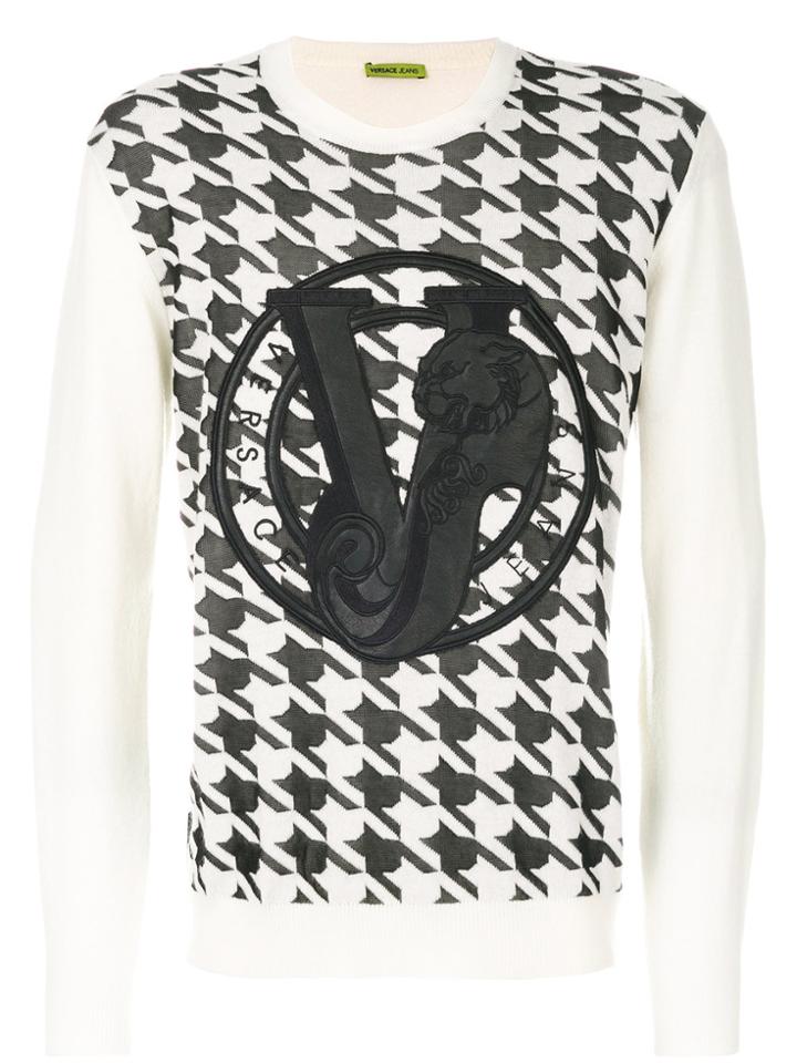 Versace Jeans Tiger Jumper - White