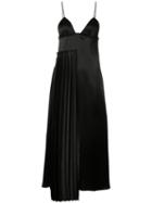 Off-white - Pleated Dress - Women - Polyester/triacetate - S, Black, Polyester/triacetate
