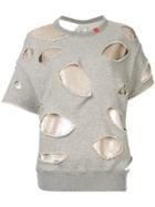 Maison Mihara Yasuhiro Sequin Layer Distressed Sweatshirt - Grey