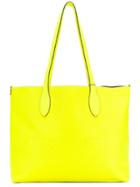 Burberry Logo Embossed Tote - Yellow & Orange
