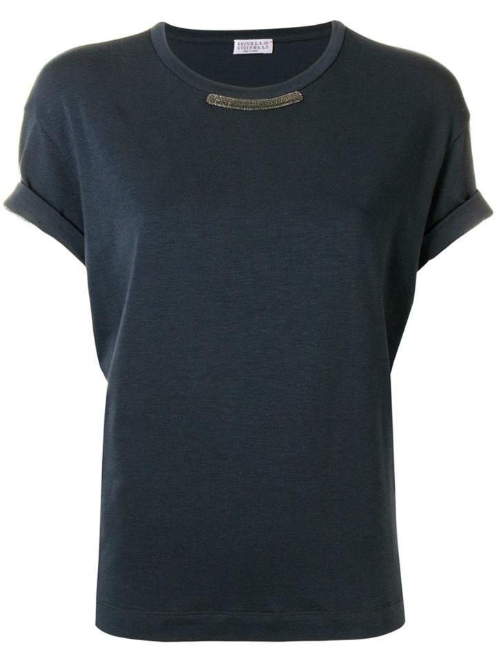 Brunello Cucinelli Plain T-shirt - Blue
