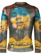 Jean Paul Gaultier Vintage Printed Sheer Sweater