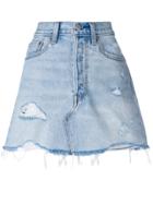 Levi's Deconstructed Denim Skirt - Blue
