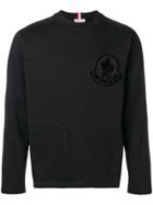 Moncler Flocked Logo Sweatshirt - Black
