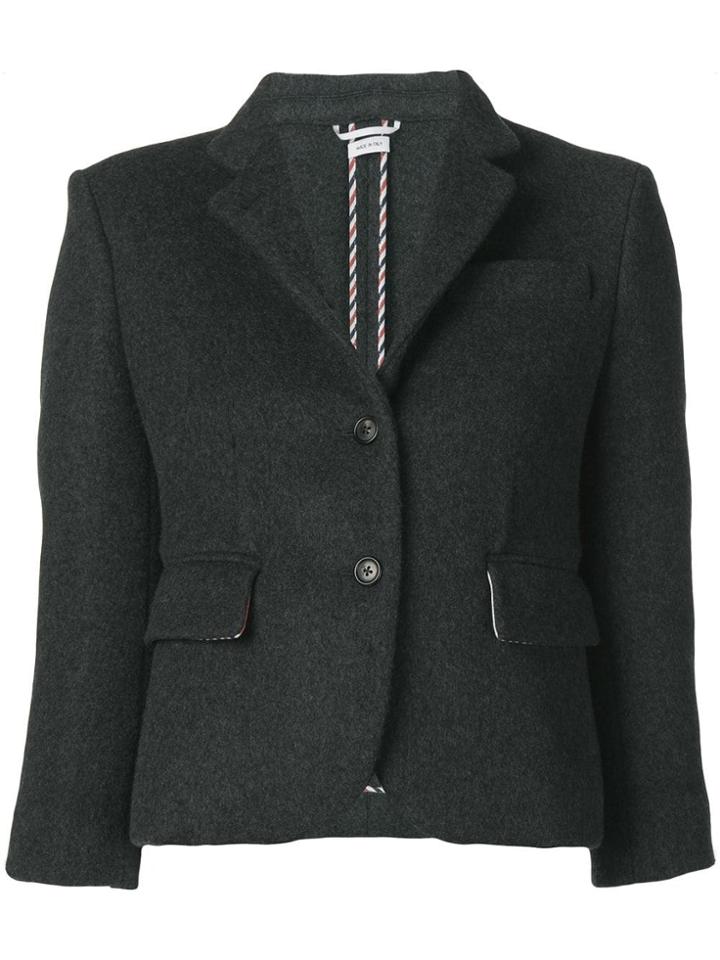 Thom Browne Military-weight Cashmere Sport Coat - Grey