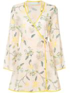 The Upside Printed Wrap Dress - Neutrals