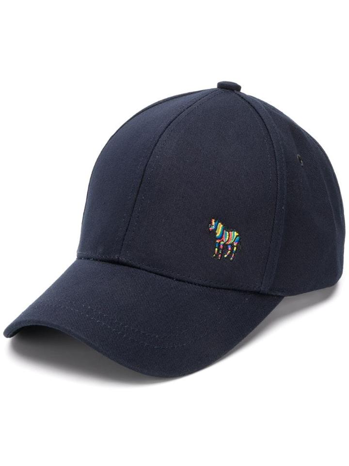 Ps Paul Smith Zebra Motif Baseball Cap - Blue