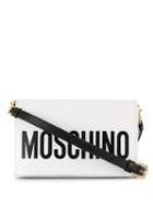 Moschino Contrast Logo Shoulder Bag - White