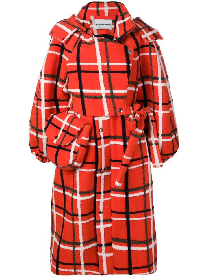 Henrik Vibskov Pump Wool Coat - Orange