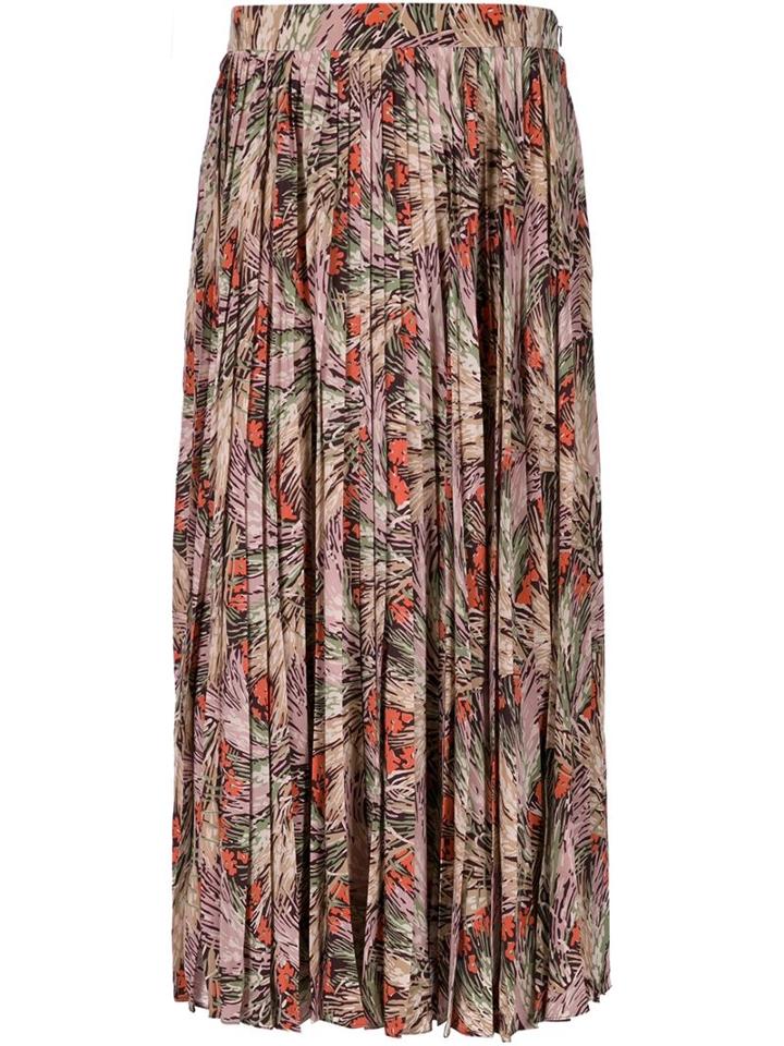 Valentino Floral Print Midi Skirt