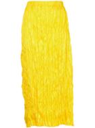 Issey Miyake Vintage Crease Pleated Skirt - Yellow & Orange