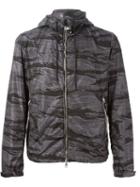 Moncler Camouflage Windbreaker, Men's, Size: V, Grey, Polyamide