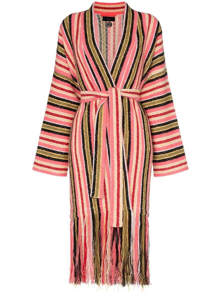 Alanui Baja Stripes Fringe Cardigan - P188 Multicolor