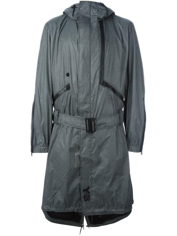 Y-3 Oversized Parka, Men's, Size: Xl, Grey, Polyamide/polyester