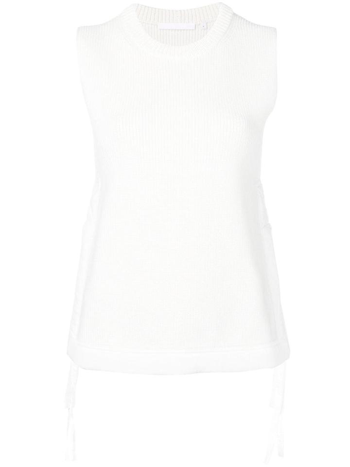 Helmut Lang Knitted Vest - White