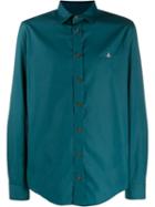 Vivienne Westwood Plain Button Shirt - Green