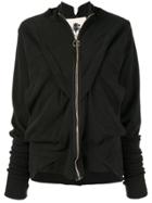 Aganovich Gathered Long Sleeve Jacket - Black