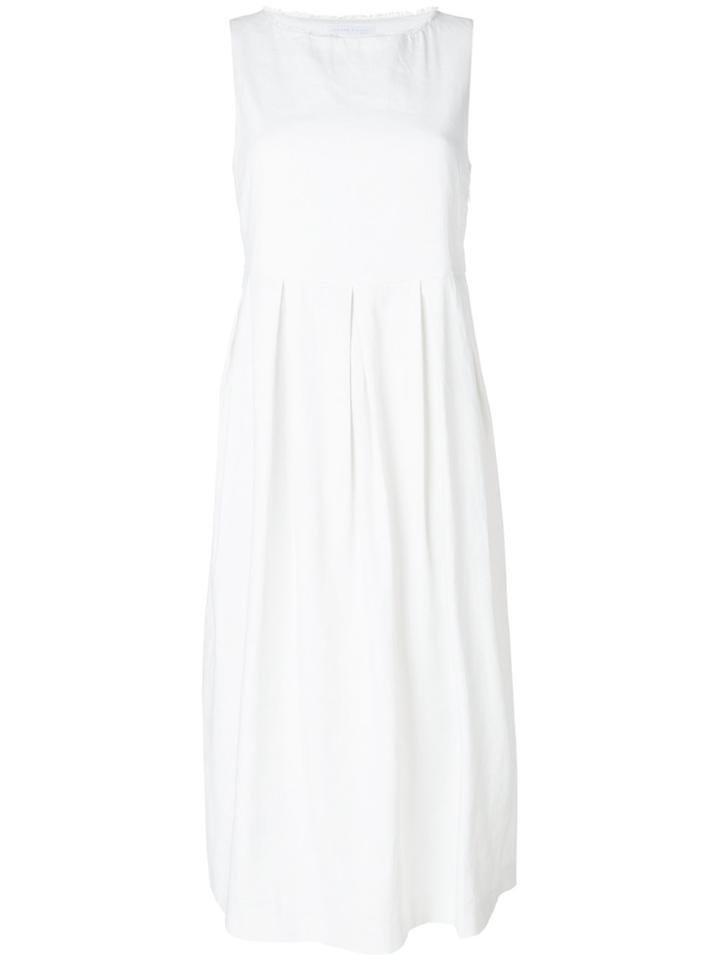 Fabiana Filippi Pleated Skirt Midi Dress - White