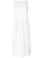Fabiana Filippi Pleated Skirt Midi Dress - White