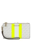 Michael Michael Kors Neon Monogram Wallet - White