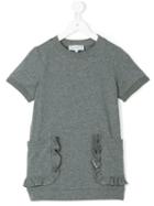 Simonetta - Round Neck Sweat Dress - Kids - Cotton/elastodiene - 4 Yrs, Grey