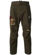 Dsquared2 Distressed Hiking Trousers - Green
