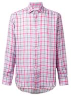 Etro Checked Shirt, Men's, Size: 39, Linen/flax