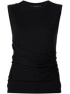 Derek Lam Knitted Round Neck Top, Women's, Size: Xs, Black, Silk/cashmere
